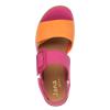 Jana Elenore Double Velcro Strap Sandal - Fuchsia Orange