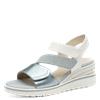 Jana Rito Velcro Strap Wedge Sandal - Denim Combi