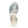 Jana Rito Velcro Strap Wedge Sandal - Denim Combi