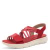 Jana Elasticated Strappy Platform Sandal - Red