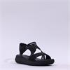 Jana Diana Strappy Sandal - Black Sparkle