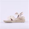 Jana Rito Cross Strap Weave Wedge Sandal - Beige