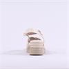 Jana Rito Cross Strap Weave Wedge Sandal - Beige