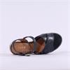 Jana Rito Cross Strap Weave Wedge Sandal - Navy