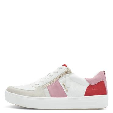 Tamaris Patrizia Platform Trainer - White Pink Combi