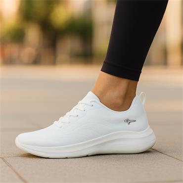 Tamaris Amelie Athleisure Wedge Trainer - Off White