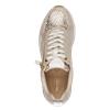 Tamaris Milana  Side Zip Wedge Trainer - Beige Combi