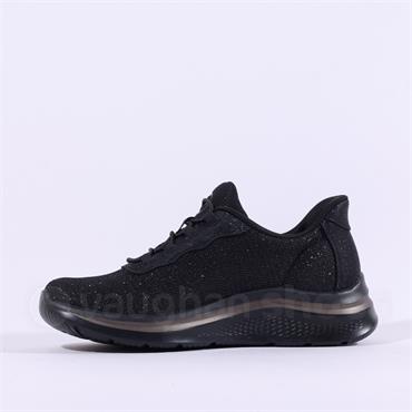 Tamaris Daisy Step In Trainer - Black Sparkle