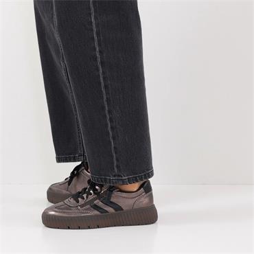 Tamaris Anne Platform Gumsole Trainer - Pewter