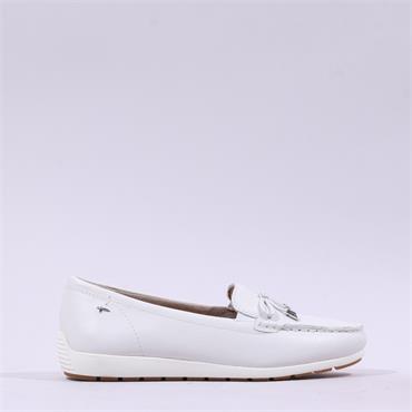 Tamaris Comfort Joy Wedge Mocassin - White Leather