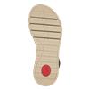 Tamaris Tessa Double Velcro Strap Sandal - Tan Leather