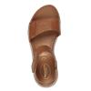 Tamaris Tessa Double Velcro Strap Sandal - Tan Leather