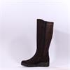 Gabor Envision Medium Calf Wedge Boot - Mocca Suede
