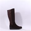 Gabor Envision Medium Calf Wedge Boot - Mocca Suede