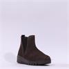 Gabor Dublin Low Wedge Gusset Boot - Mocha Suede