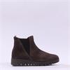 Gabor Dublin Low Wedge Gusset Boot - Mocha Suede