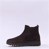 Gabor Dublin Low Wedge Gusset Boot - Mocha Suede