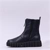 Gabor Shari Front Zip Wedge Ankle Boot - Navy Leather