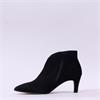 Gabor Terri Pointed V Cut Ankle Boot - Black Suede