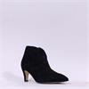Gabor Terri Pointed V Cut Ankle Boot - Black Suede