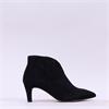 Gabor Terri Pointed V Cut Ankle Boot - Black Suede