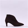 Gabor Terri Pointed V Cut Ankle Boot - Mocha Suede