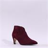 Gabor Terri Pointed V Cut Ankle Boot - Mulberry Suede