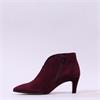 Gabor Terri Pointed V Cut Ankle Boot - Mulberry Suede