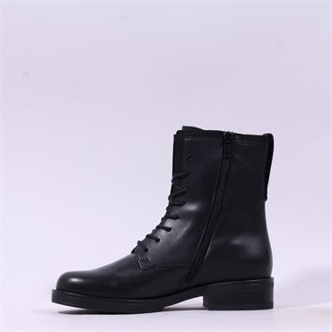 Gabor Hay Classic Laced Ankle Boot - Black Leather