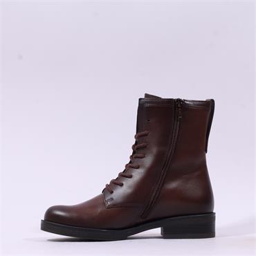 Gabor Hay Classic Laced Ankle Boot - Cognac Leather