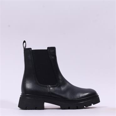 Gabor Marissa Chunky Sole Gusset Boot - Black Leather