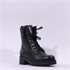 Gabor Countdown Twin Zip Laced Boot - Black Leather