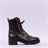 Gabor Countdown Twin Zip Laced Boot - Cognac Leather