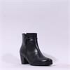 Gabor Ela Block Heel Rope Strap Boot - Black Leather