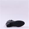 Gabor Ela Block Heel Rope Strap Boot - Black Leather