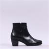 Gabor Ela Block Heel Rope Strap Boot - Black Leather