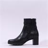 Gabor Emilia Block Heel Link Strap Boot - Black Leather