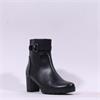 Gabor Emilia Block Heel Link Strap Boot - Black Leather