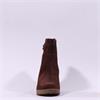 Gabor Emilia Block Heel Link Strap Boot - Brown Suede