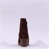 Gabor Emilia Block Heel Link Strap Boot - Brown Suede