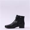 Gabor Bassey Low Heel Buckle Strap Boot - Black Leather