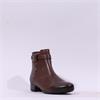 Gabor Bassey Low Heel Buckle Strap Boot - Tan Leopard