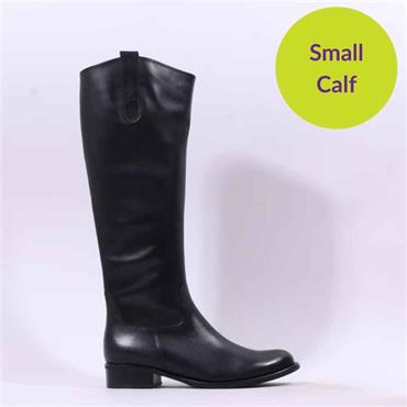 Gabor Brook Knee High Boot Small Calf - Black Leather