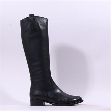 Gabor Brook Knee High Boot Medium Calf - Black Leather