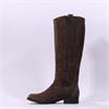 Gabor Brook Knee High Boot Medium Calf - Brown Suede