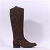 Gabor Brook Knee High Boot Medium Calf - Brown Suede