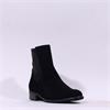 Gabor Barcelona Low Heel Ankle Boot - Black Suede