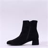 Gabor Abbey Block Heel Ankle Boot - Black Suede