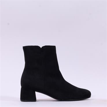 Gabor Abbey Block Heel Ankle Boot - Black Suede