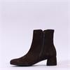 Gabor Abbey Block Heel Ankle Boot - Mocha Suede